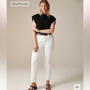 J. Crew 9" vintage slim-straight jean in white wash